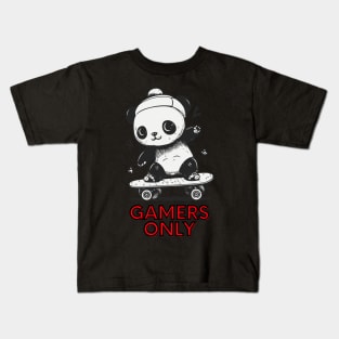 Gamers Only Panda Kids T-Shirt